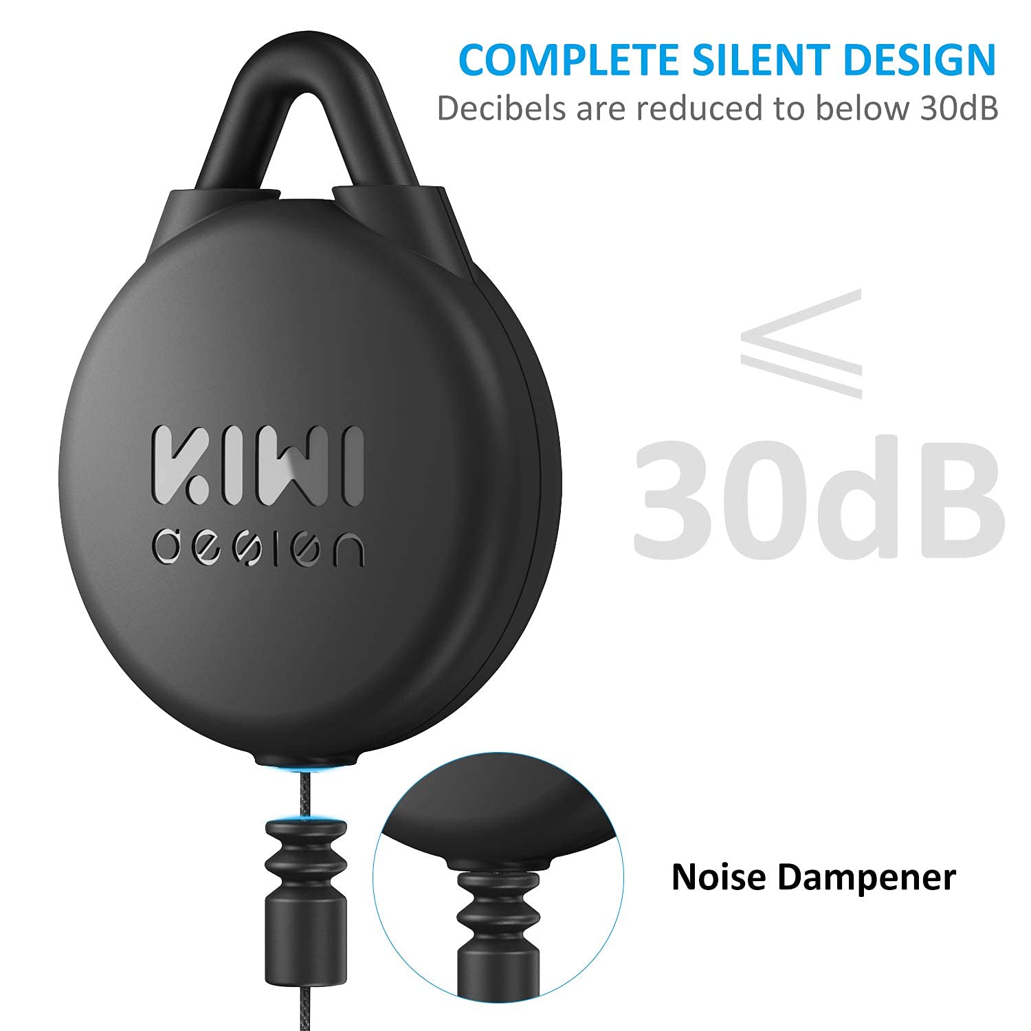 KIWI Design VR Cable Management System for Oculus Quest 2 - Anti-Tangle VR Accessories with Fitness Facial Interface - Perfect for VR Gaming, Workouts & Immersive Experiences