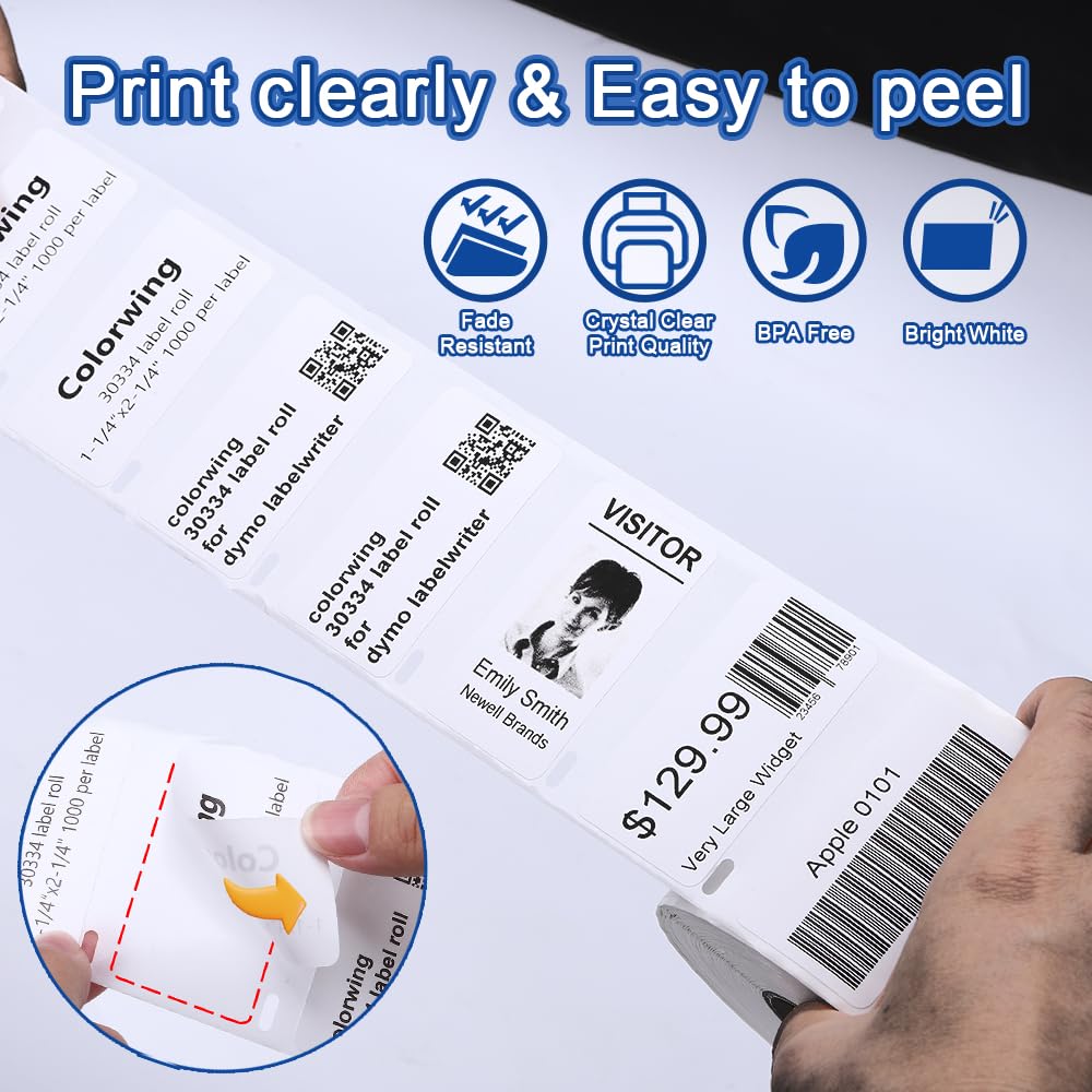 DYMO 30334 Compatible Thermal Labels (1-1/4