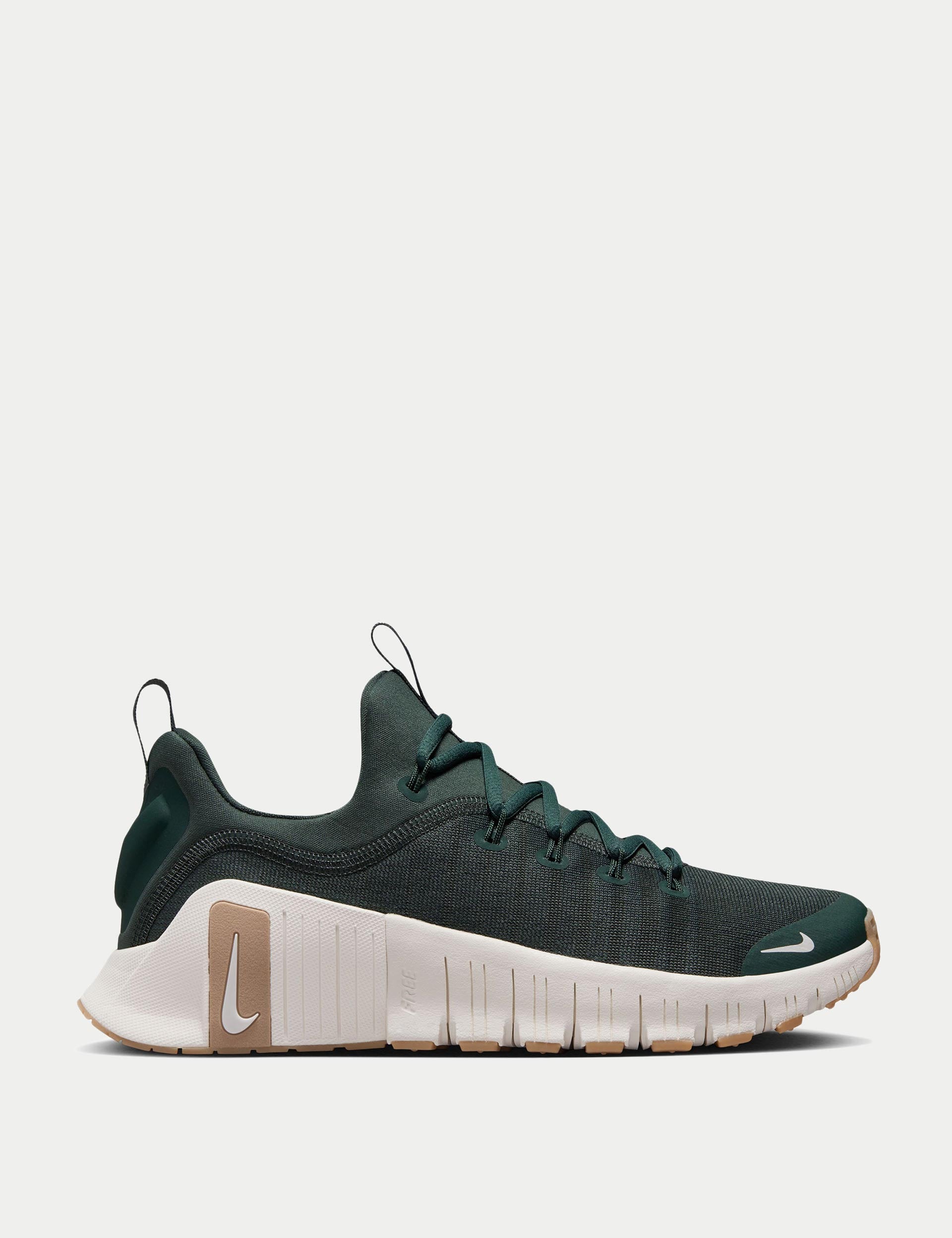 Nike Free Metcon 6 Training Shoes for Men & Women - Vintage Green/Gum Light Brown/Sail | CrossFit, Gym Workouts & Weightlifting | Perfect for HIIT, Running & Functional Fitness Training
