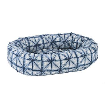 Bowsers Pet Products Donut Bed XS - Cozy Shibori Design for Small Dogs & Cats | Perfect for Indoor Lounging & Nap Time