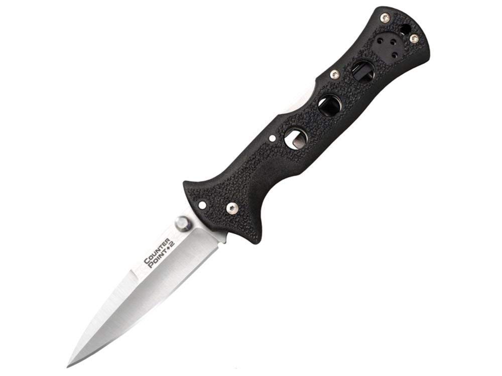 Cold Steel Counter Point II Knife - Tactical Folding Knife with Secure Lock for Outdoor, Camping & Survival | EDC Pocket Knife for Hiking, Hunting & Everyday Carry