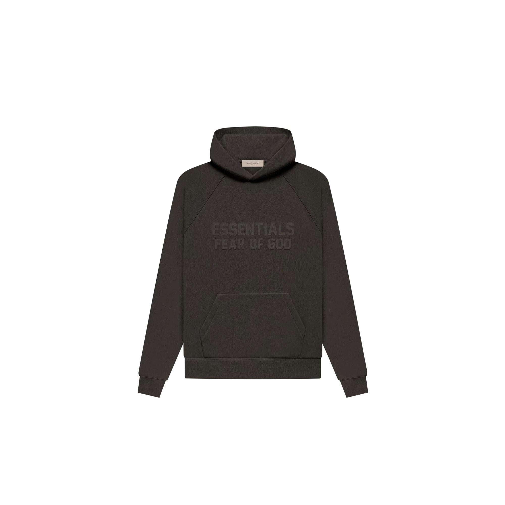 ESSENTIALS Pullover Hoodie 'Off Black' (2022) | Premium Cotton Fleece Sweatshirt for Men & Women | Perfect for Casual Wear, Gym, and Street Style