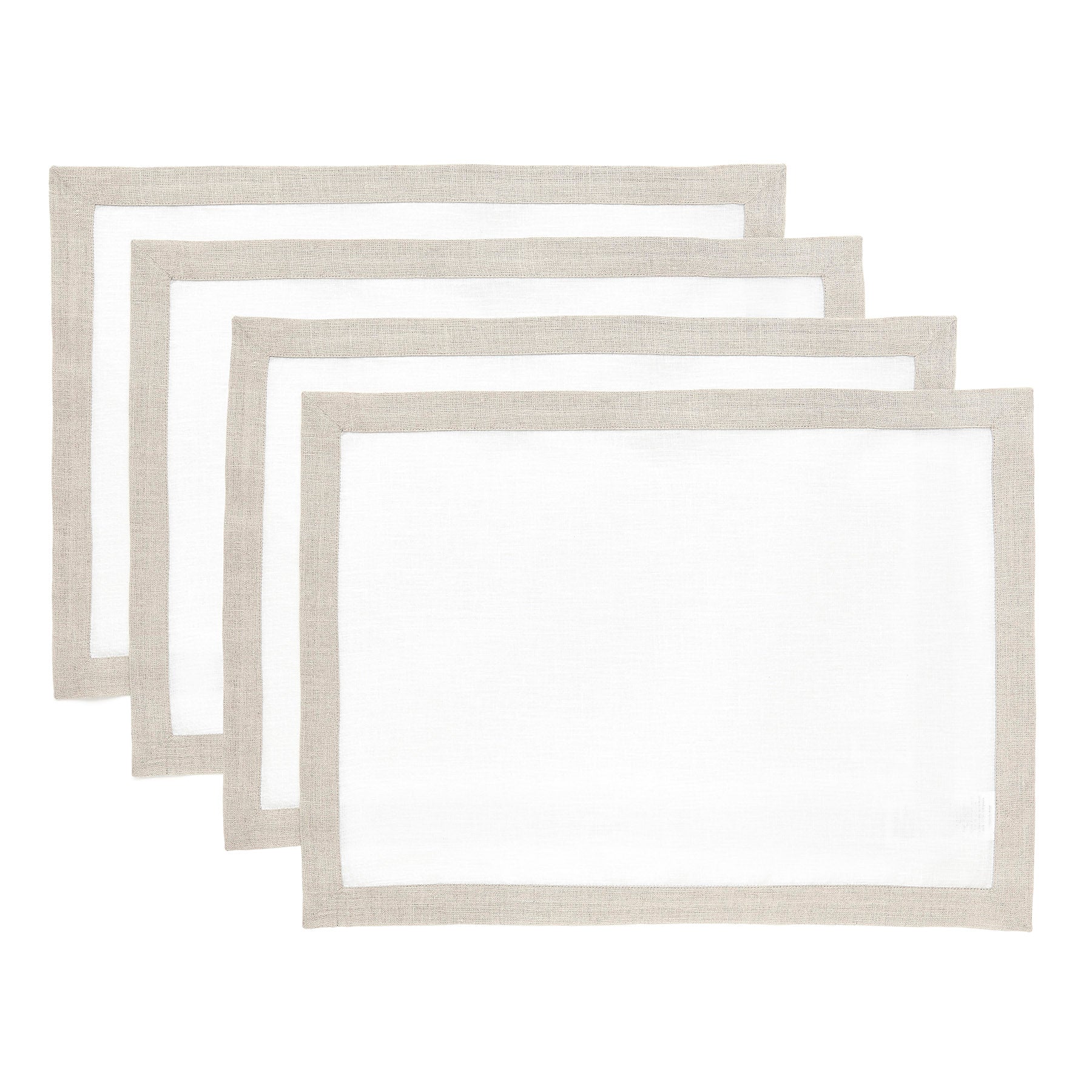 Premium Classic Cotton Placemats Set of 4 - Elegant Table Decor for Dining Room, Kitchen & Holiday Gatherings