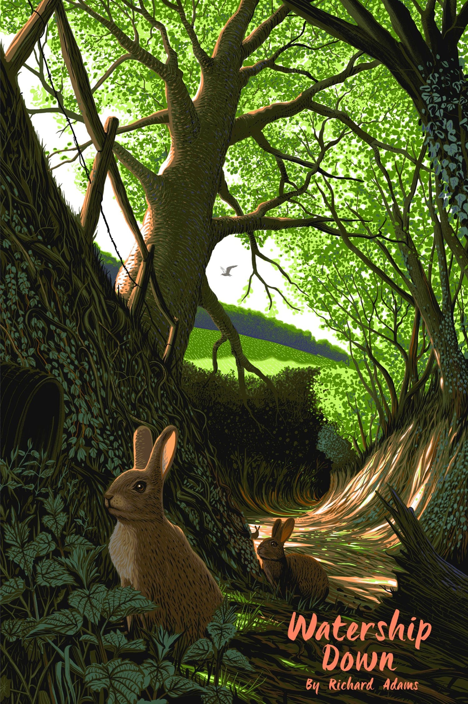 Black Dragon Press x Mondo #29: Watership Down Limited Edition Art Poster - Perfect for Home Decor, Office Wall Art & Movie Fan Collections