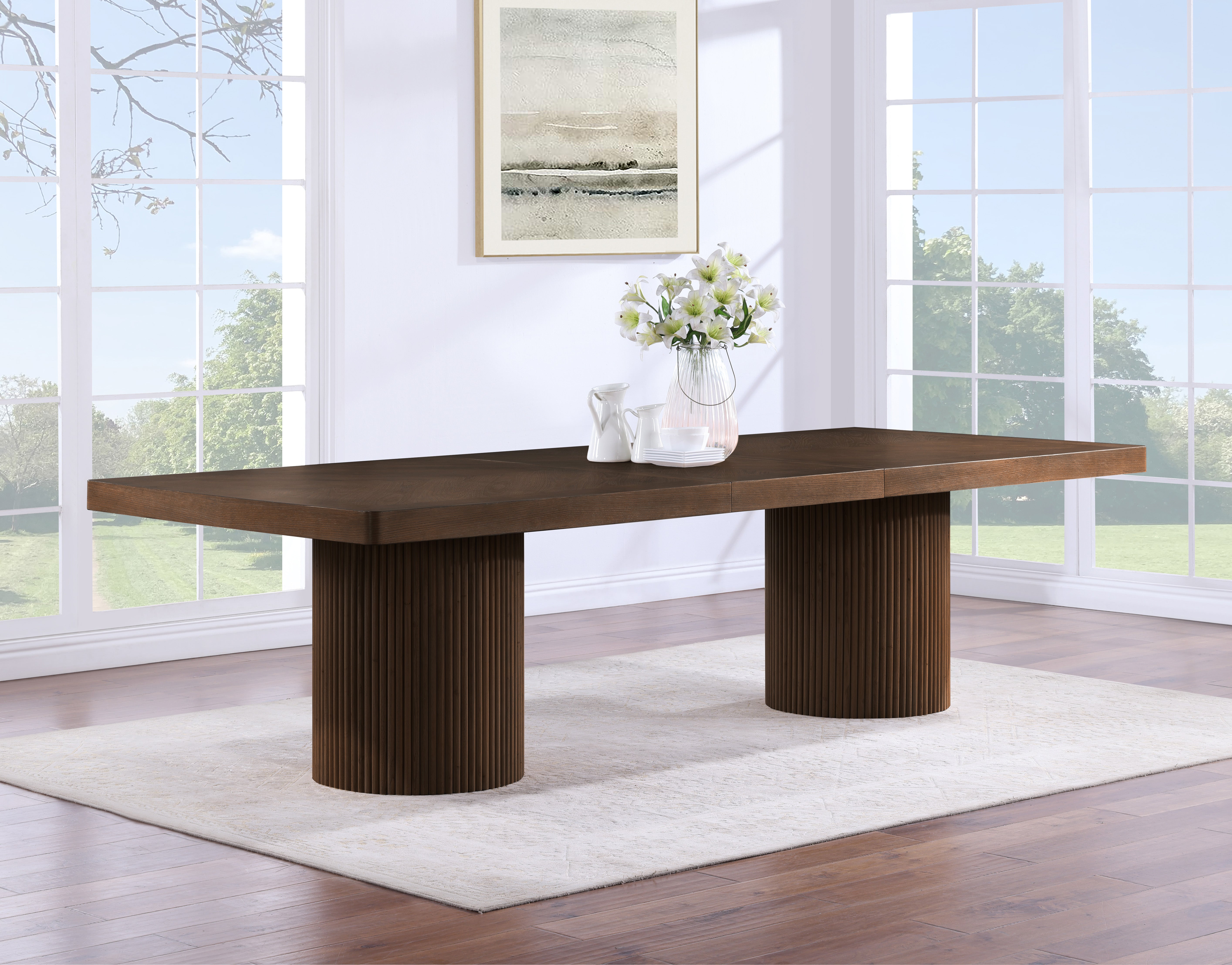 Belinda Dining Table - Modern Wooden Dining Table Set (3-Piece) for Home, Kitchen, and Restaurant Use