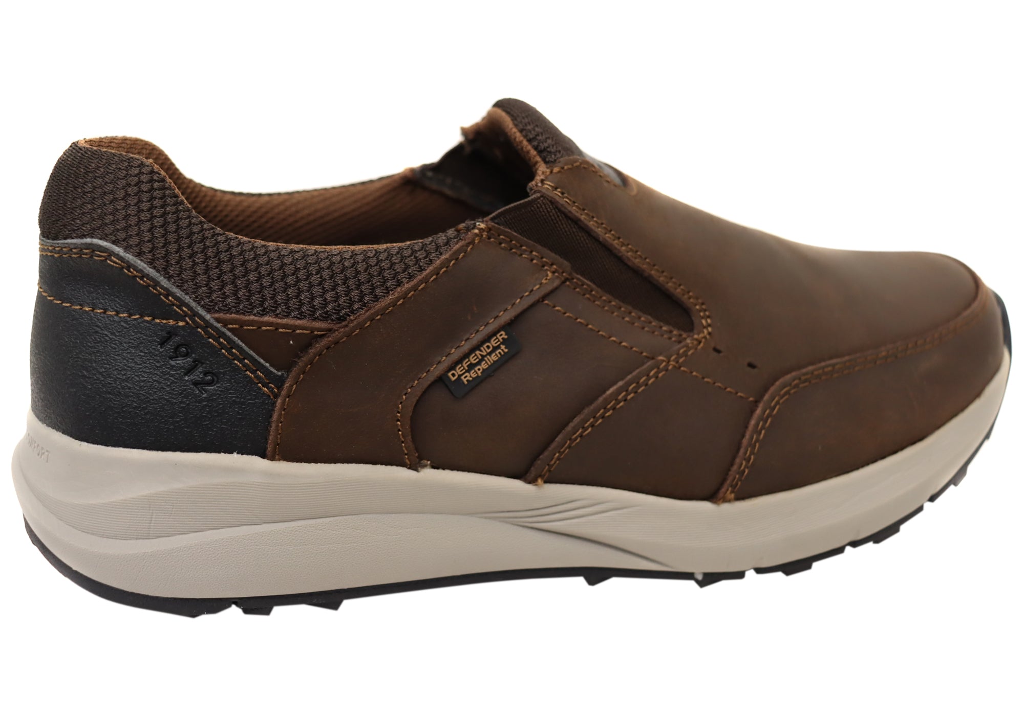 Nunn Bush by Florsheim Men's Excursion Slip-On EE Extra Wide Leather Shoes - Comfortable Casual & Work Shoes for Wide Feet