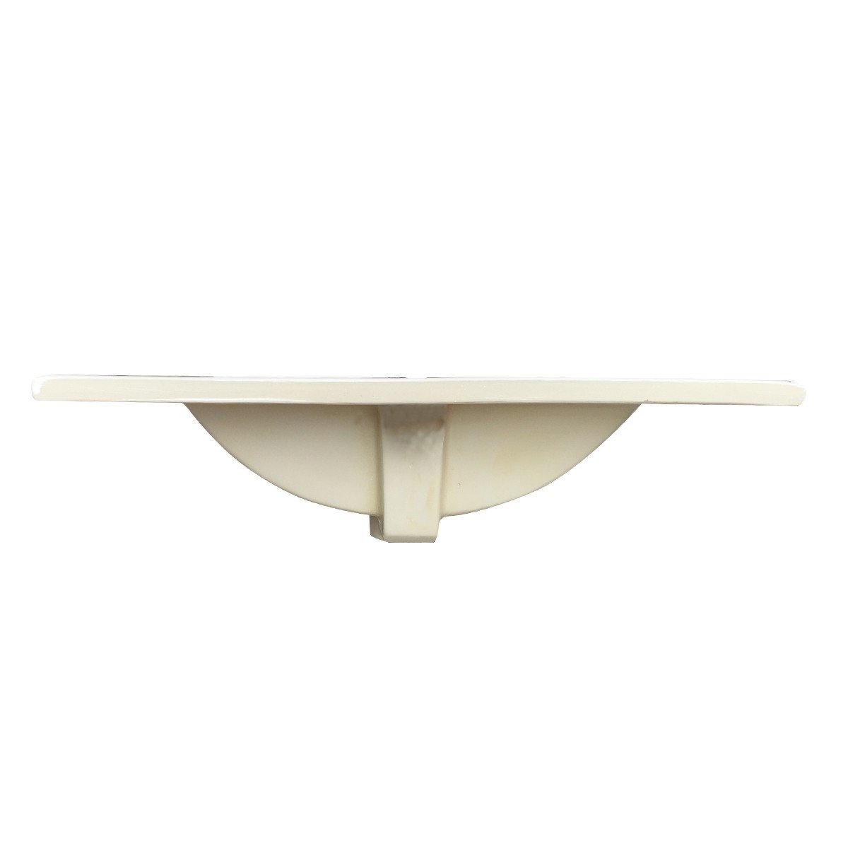 Luke 24-Inch White Porcelain Drop-In Bathroom Sink with 4-Inch Centerset Faucet Holes - Perfect for Bathroom Renovations, Guest Baths, and Modern Home Upgrades