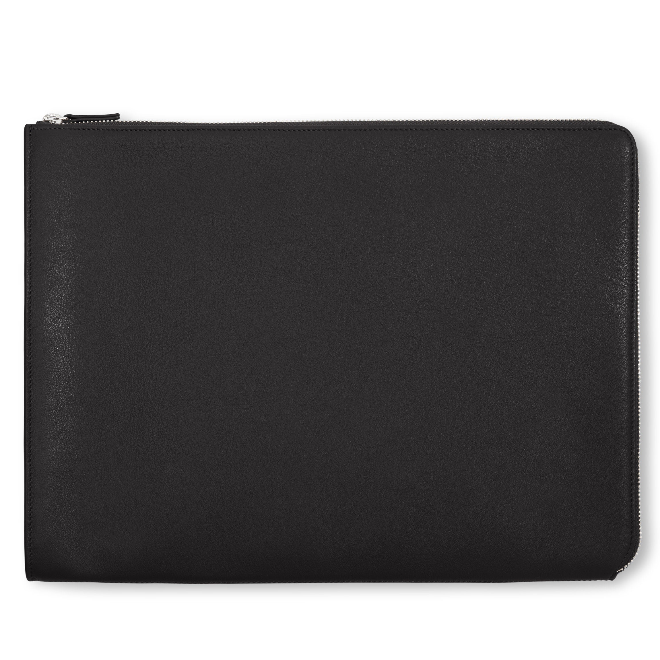 Premium Black Onyx Gusseted Document & Laptop Holder - Expandable File Organizer for Office, School, Travel & Business Professionals