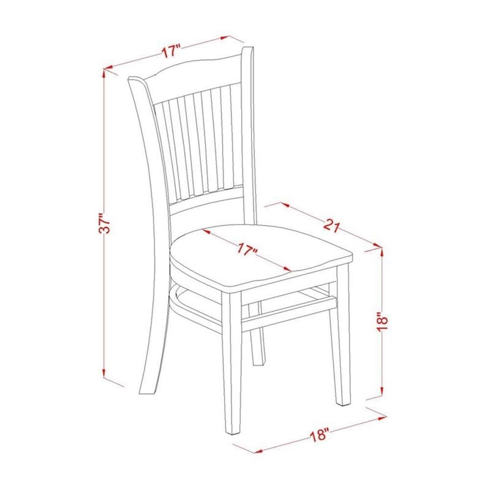 East West Furniture DMGR3-LWH-W 3-Piece Round Dining Set with Drop Leaf Table & 2 Chairs, 42x42 Inch, Linen White - Perfect for Small Kitchens, Breakfast Nooks & Cozy Apartments