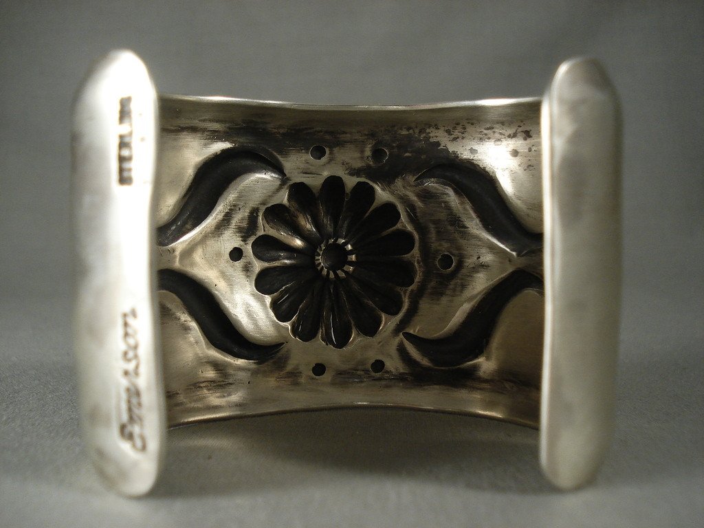 Authentic Vintage Navajo Silver Bracelet - Hand-Hammered Native American Jewelry for Women & Men | Perfect for Boho Fashion, Festivals & Cultural Gift Giving