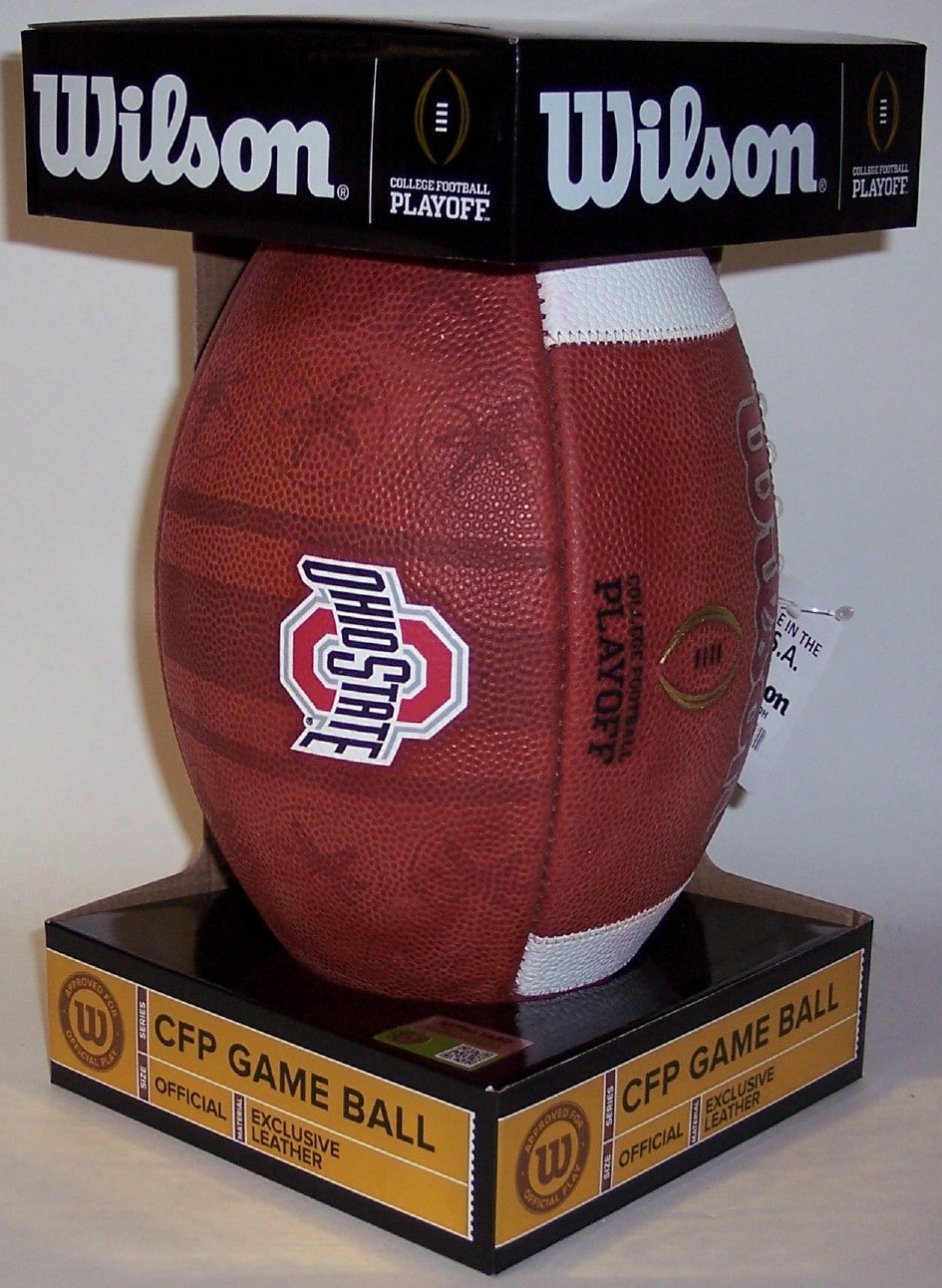 Authentic Wilson College Football Playoff Game Model - Ohio State Buckeyes Official NCAA Football | Perfect for Game Day, Tailgating & Collectors
