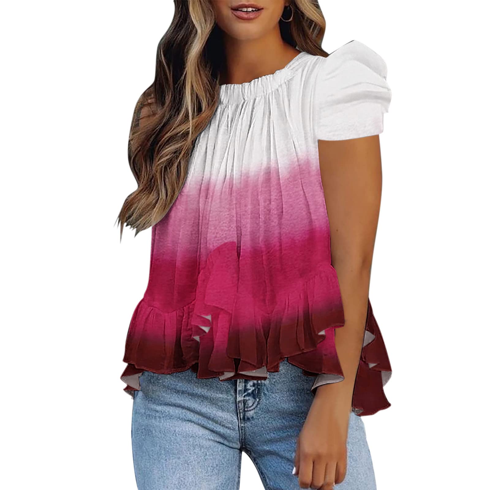 Women's Sexy V-Neck Cold Shoulder Tunic Top - Short Sleeve Casual Blouse for Leggings | Perfect for Date Night, Office Wear & Weekend Outfits