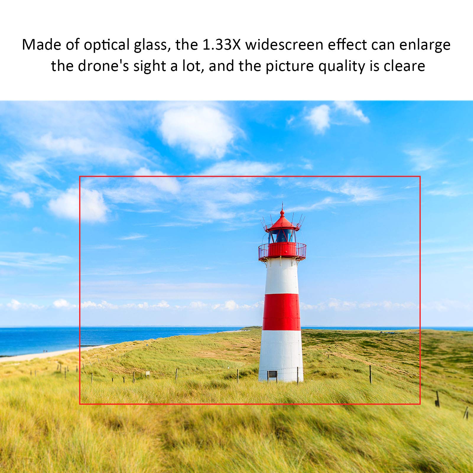 Fydun 1.33X Anamorphic Lens for DJI Mavic 2 Pro - High-Quality Optical Glass with Magnetic Attachment - Prime Black Cinema Lens - Perfect for Aerial Filmmaking & Professional Drone Photography