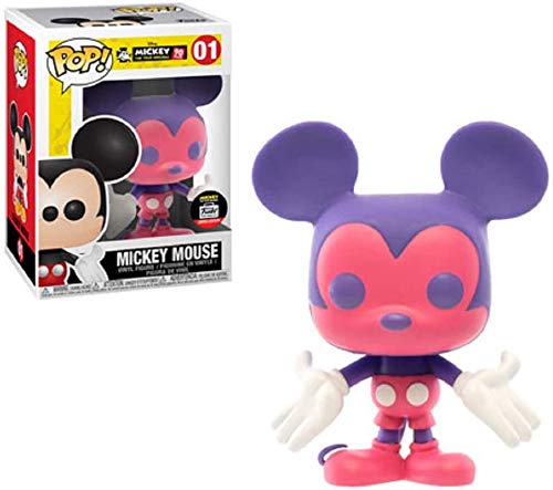 Funko POP! Disney Mickey The True Original 90 Years #01 - Limited Edition Pink & Purple Mickey Mouse Collectible Figure - Perfect for Disney Fans, Home Decor & Gift Giving