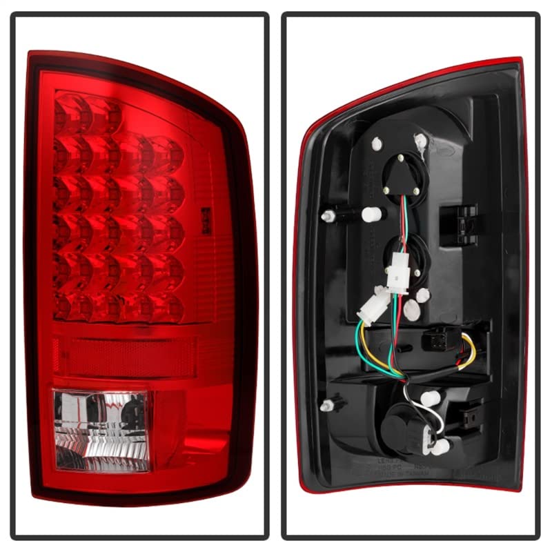 Spyder Auto 5002570 LED Tail Lights - Red/Clear Smoke Lens - Compatible with Select Car Models - Enhanced Visibility & Style for Night Driving