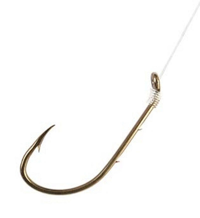 Eagle Claw Baitholder Snelled Fishing Hooks - 2 Pack with Sliced Bait - Perfect for Freshwater & Saltwater Fishing, Bass, Trout, and Catfish Angling