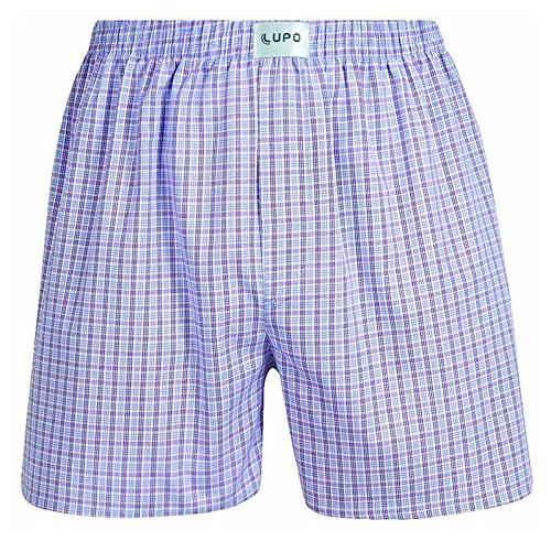 Lupo Men's Classic Cotton Boxer Shorts - Soft Breathable Underwear for Comfort & Support - Perfect for Sleep, Lounge & Everyday Wear