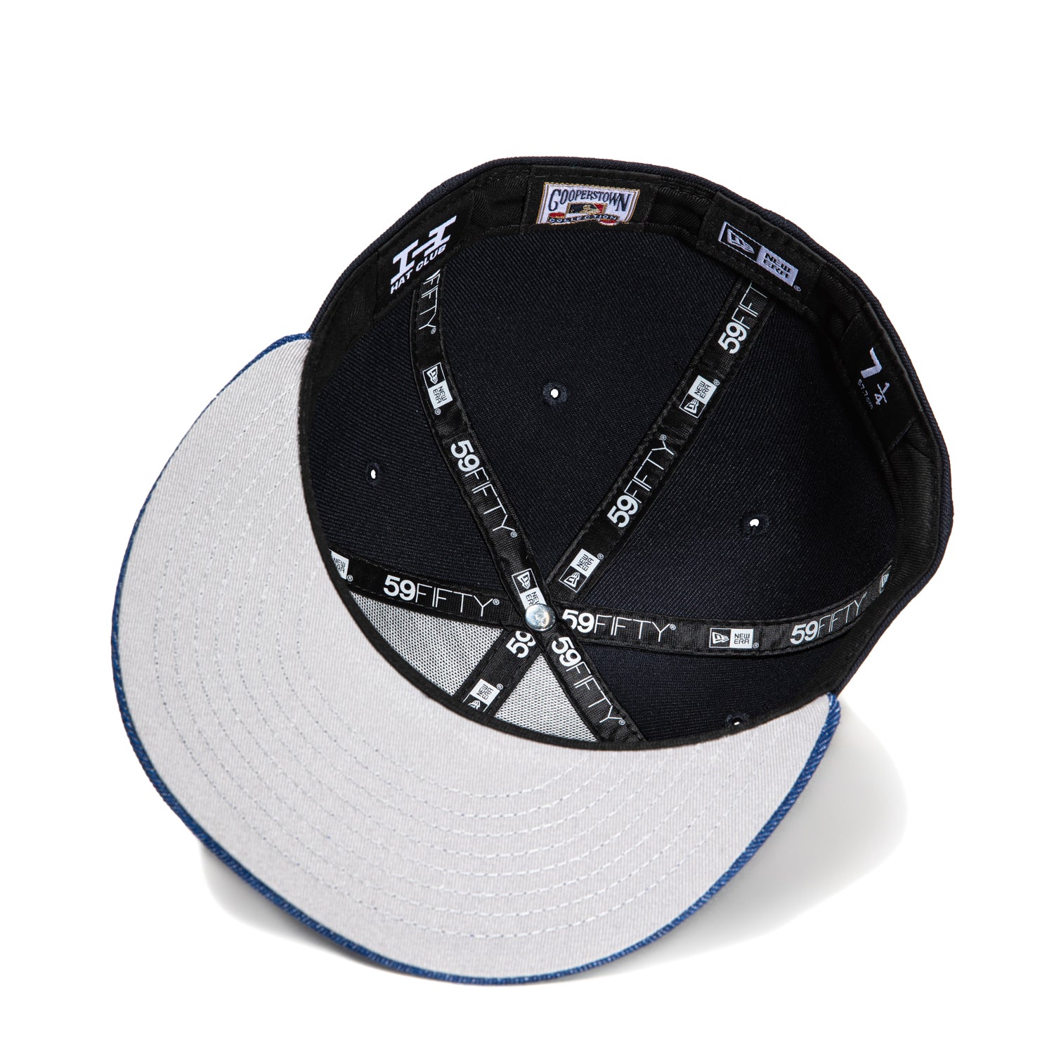 New Era 59Fifty Denim Pack Los Angeles Dodgers 50th Anniversary Stadium Patch Baseball Cap - Navy & Royal Blue - Official MLB Licensed Hat for Fans & Collectors - Perfect for Games, Tailgating & Streetwear Fashion
