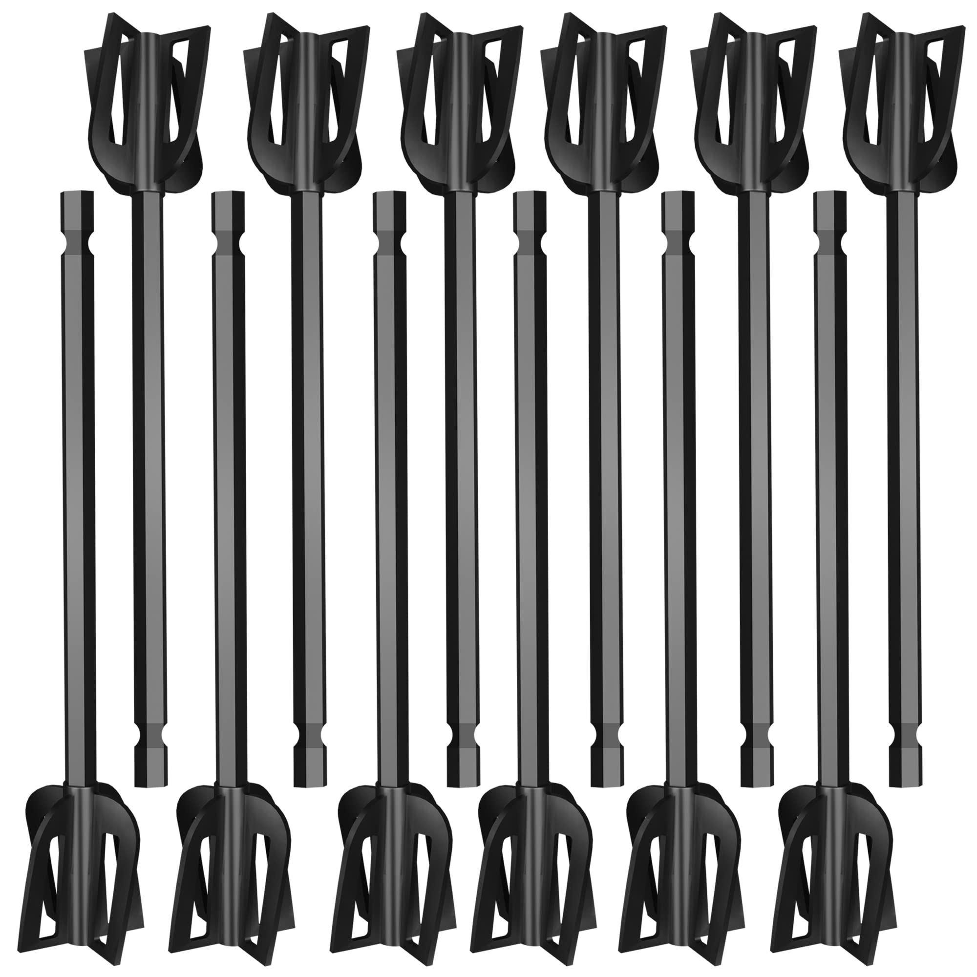 Epoxy Resin Mixer Paddles - 12 Pack Plastic Paint Stirrers for Drill, Bidirectional Epoxy & Paint Mixer Attachment - Multipurpose Stirring Tool for DIY Projects, Art Crafts, and Home Renovations