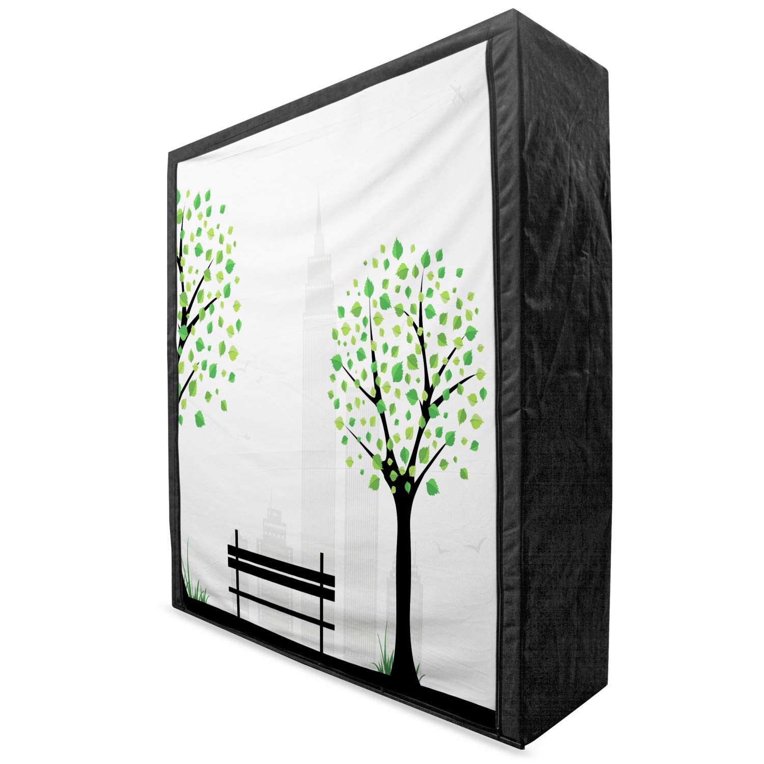 Ambesonne Leaf Portable Fabric Wardrobe - 59