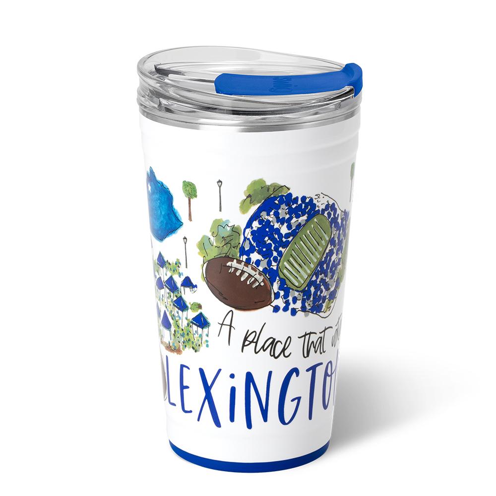 24oz Saturdays in Lexington Party Cup - Insulated Stainless Steel Tumbler for Beer, Cocktails & Iced Coffee - Perfect for BBQs, Tailgates & Outdoor Events