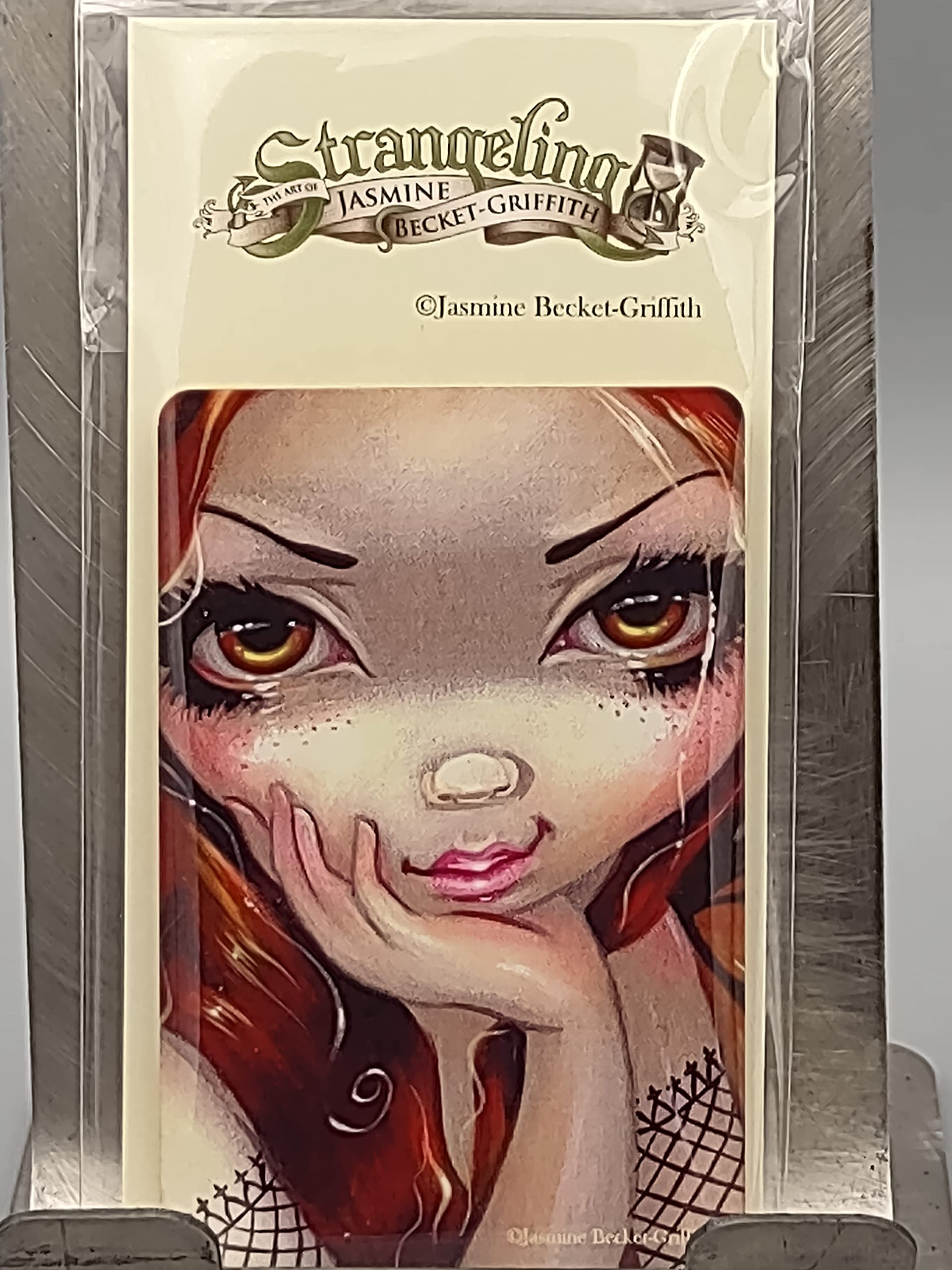 Arcane Vault - Jasmine Becket-Griffith Gothic Fairy Tale Faery Wood Magnet - Laser-Cut UV-Coated 2x3 Inch Decorative Fridge Magnet - Perfect for Home Office & Gift Giving - Gothic Art Collectible (1232-LM)