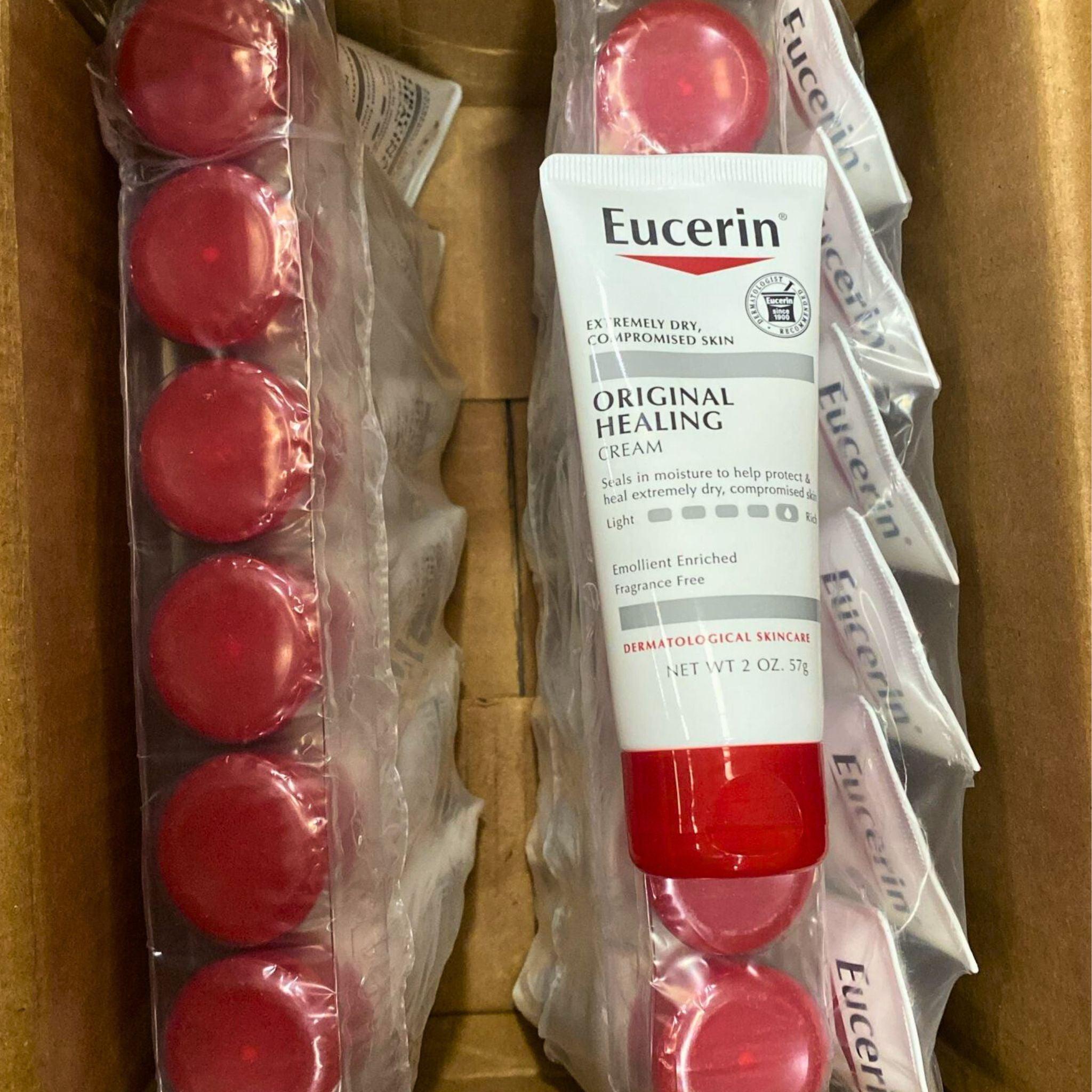 Eucerin Original Healing Cream for Extremely Dry & Compromised Skin - 2 oz (24-Pack) | Intensive Moisturizer for Cracked Hands, Feet & Elbows | Perfect for Winter Care & Eczema Relief