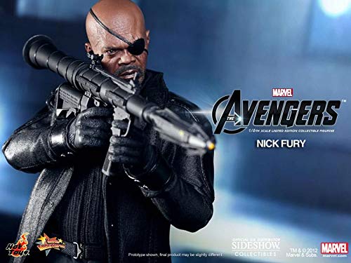 Avengers Nick Fury 1/6 Scale Action Figure - Movie Masterpiece Collectible for Marvel Fans & Display