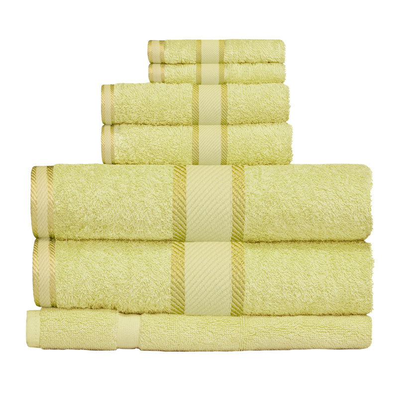 Premium 100% Cotton Bath Towel Set - 7pc Soft & Absorbent Towels for Spa, Gym, or Home Use | New Apple Design