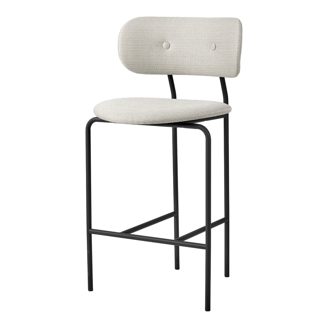 Sturdy Coco Counter Chair - Adjustable Height Bar Stool with Backrest for Kitchen Island, Breakfast Nook & Home Decor