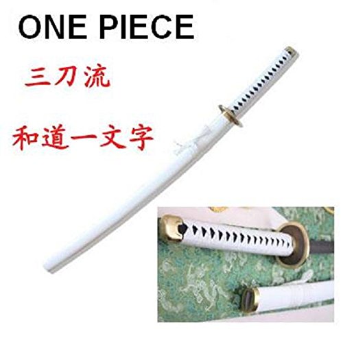 Japanese Anime ONE Piece Roronoa Zoro Sword Brush HAMON Blades - 41.1 Inch Replica Katana Set (Choose Any 3 of 4) - Perfect for Cosplay, Collection & Anime Decor