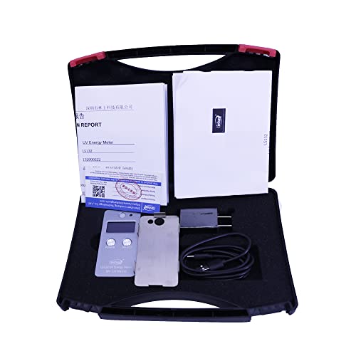 LS132 Mini UV Energy Meter - Digital Ultraviolet Tester with 315nm-400nm Wavelength & 0-2000mW/cm² Range - Accurate UV Intensity Measurement for Sunlight, Tanning Beds & UV Curing Lamps