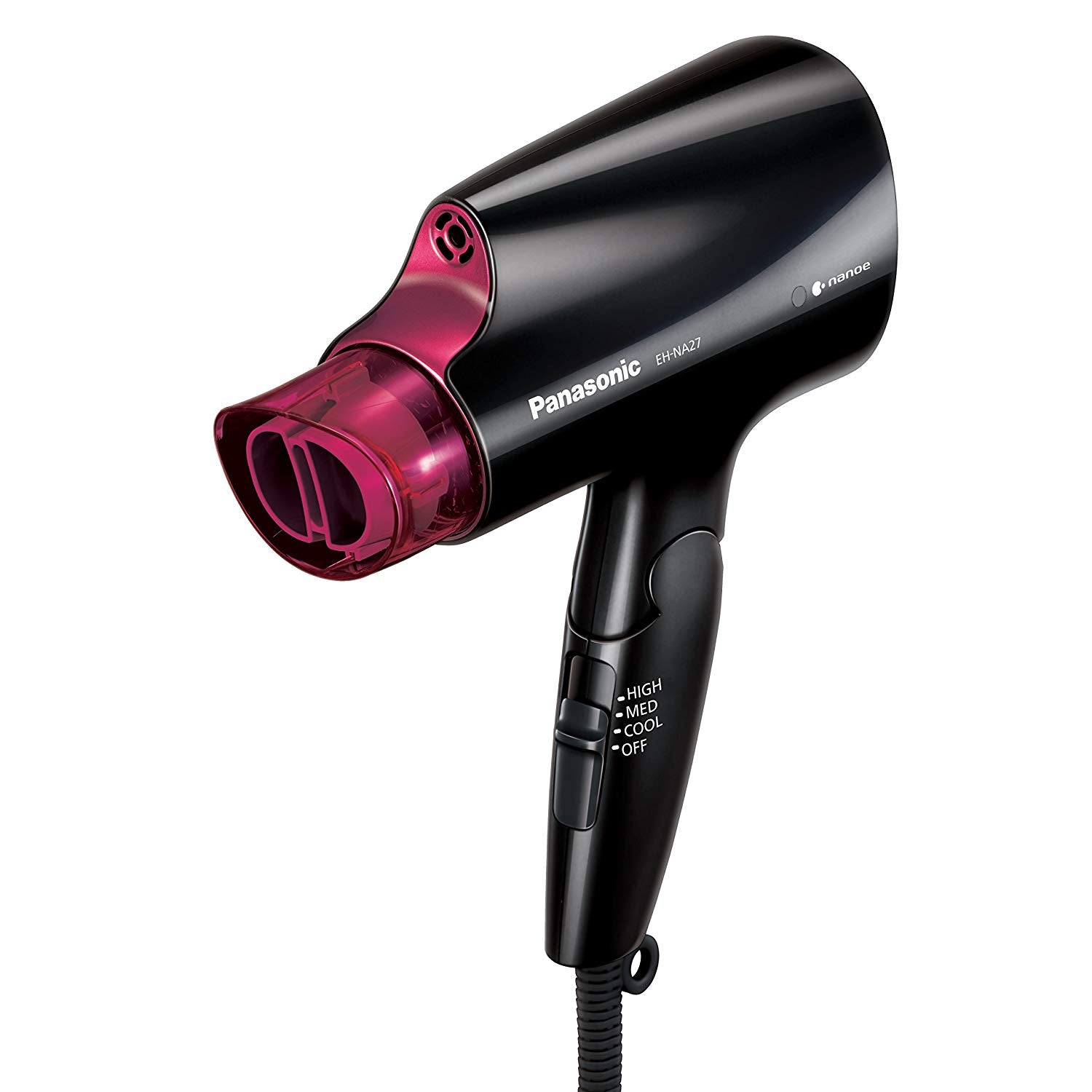PANASONIC Nanoe EH-NA27 Compact Travel Hair Dryer | Refurbished with Home Essentials Warranty | Lightweight & Fast Drying for Home & Travel Use