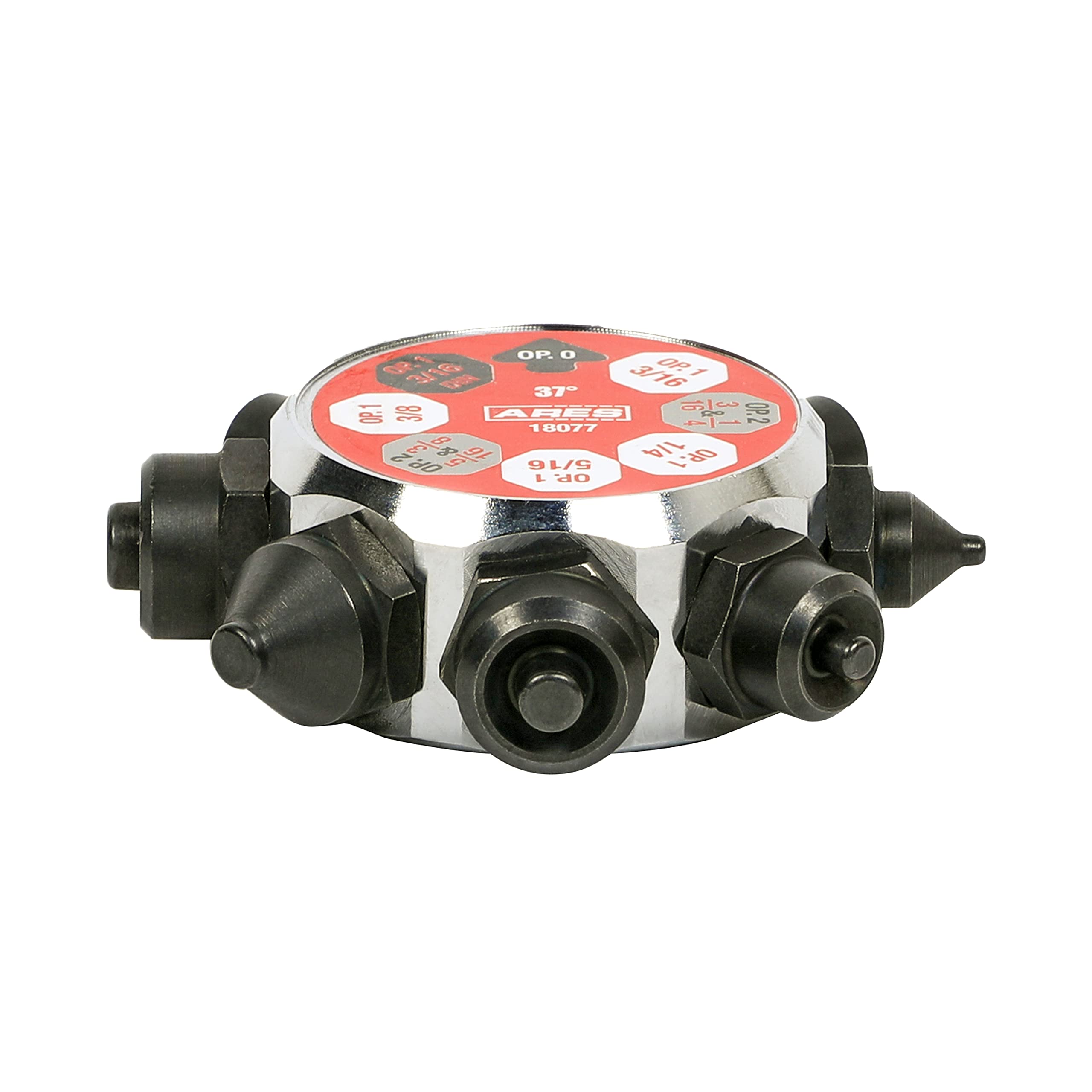 ARES 18077 37 Degree Professional Flare Die Set - Compatible with Brake Line Flaring Tools for Steel, Stainless Steel, Copper & Aluminum Tubing - Perfect for Automotive Repair & Plumbing Projects