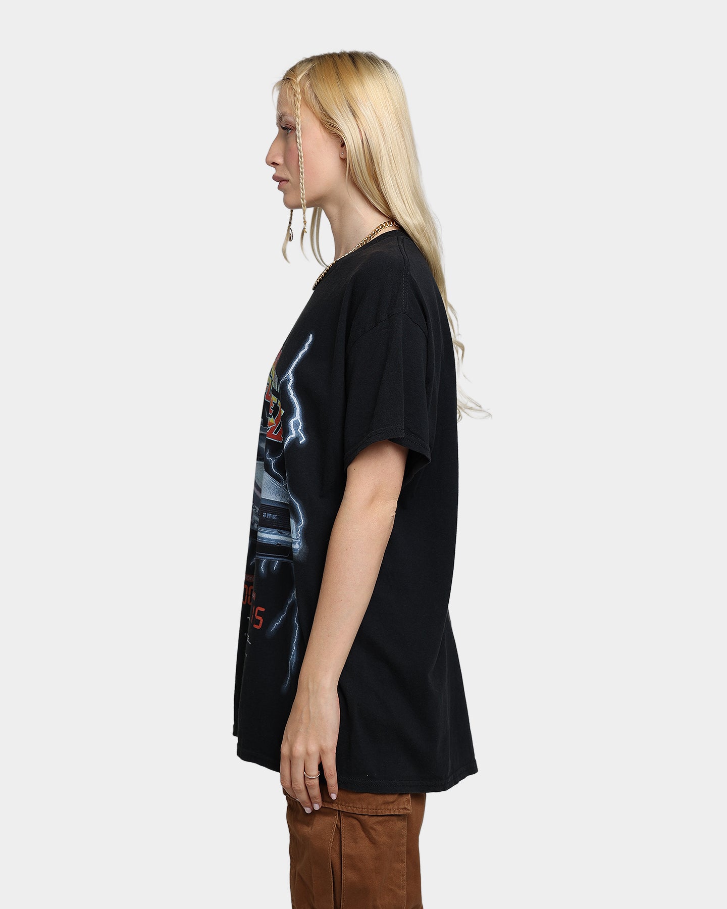 Vintage Back To The Future 2 Movie T-Shirt - Retro Washed Black Tee - American Thrift Style - Perfect for 80s Parties, Cosplay & Nostalgic Fashion