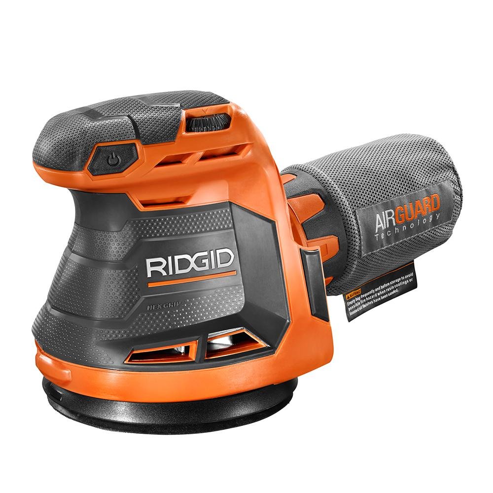 Ridgid R8606B GEN5X 18V Cordless Random Orbit Sander - 5 Inch Tool Only (No Battery/Charger) - Perfect for Woodworking, Sanding & DIY Projects