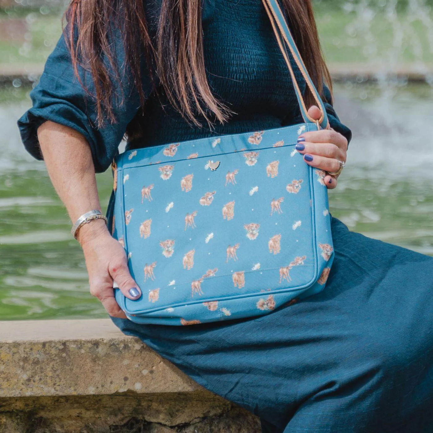 Wrendale Designs Cow Print Everyday Tote Bag - Stylish & Durable for Work, Shopping & Travel