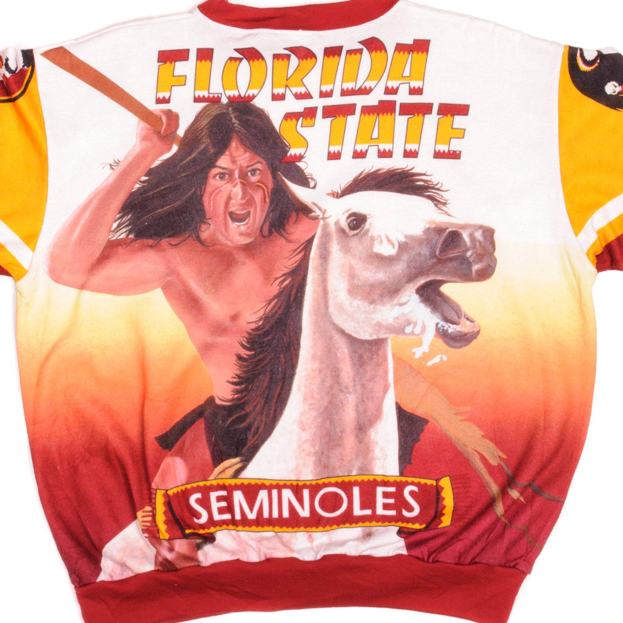 Vintage 1990s Florida State Seminoles Sweatshirt - XL Size, Made in USA - Perfect for Game Day & Retro Fashion