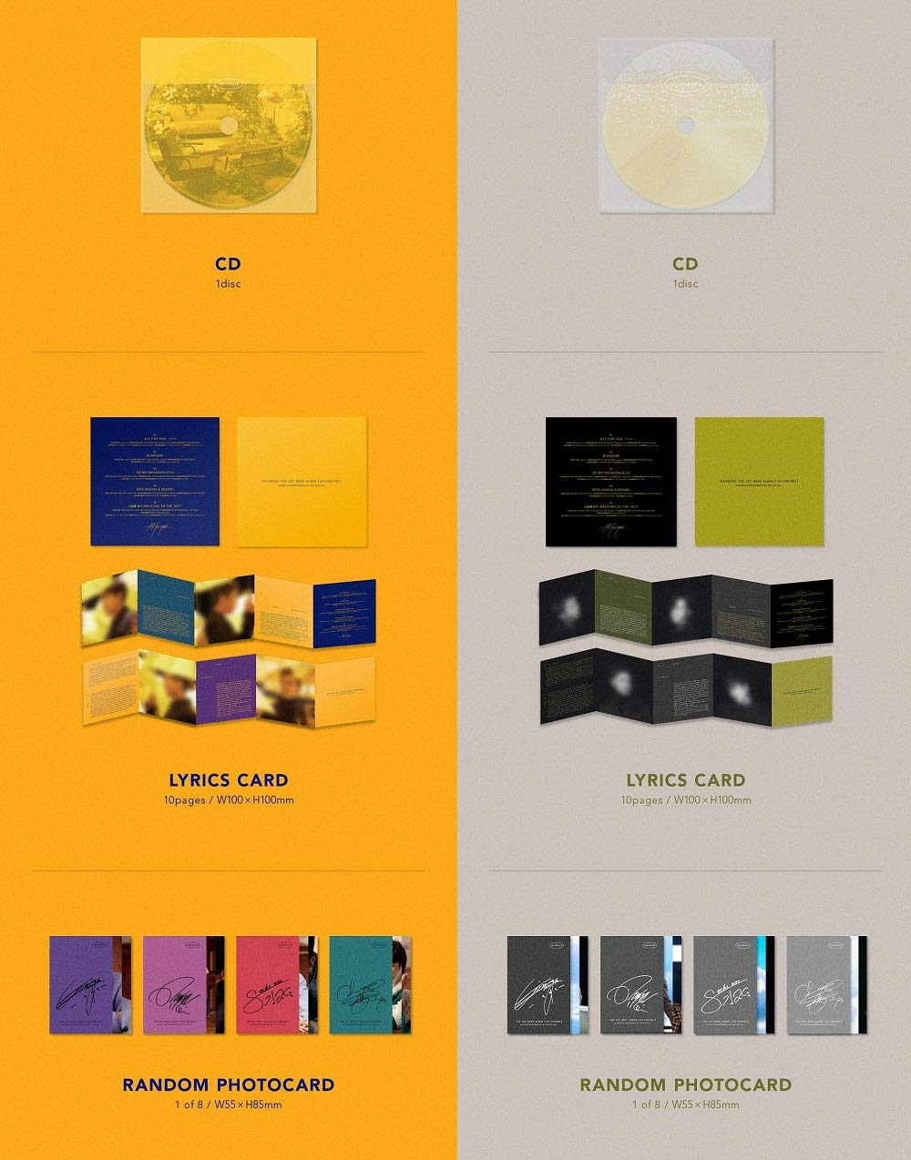 SECHSKIES - All for You (1st Mini Album) CD + Folded Poster (You Version) | K-Pop Music Album for Fans, Collectors & Gift Giving | Perfect for Birthday, Anniversary & Special Occasions