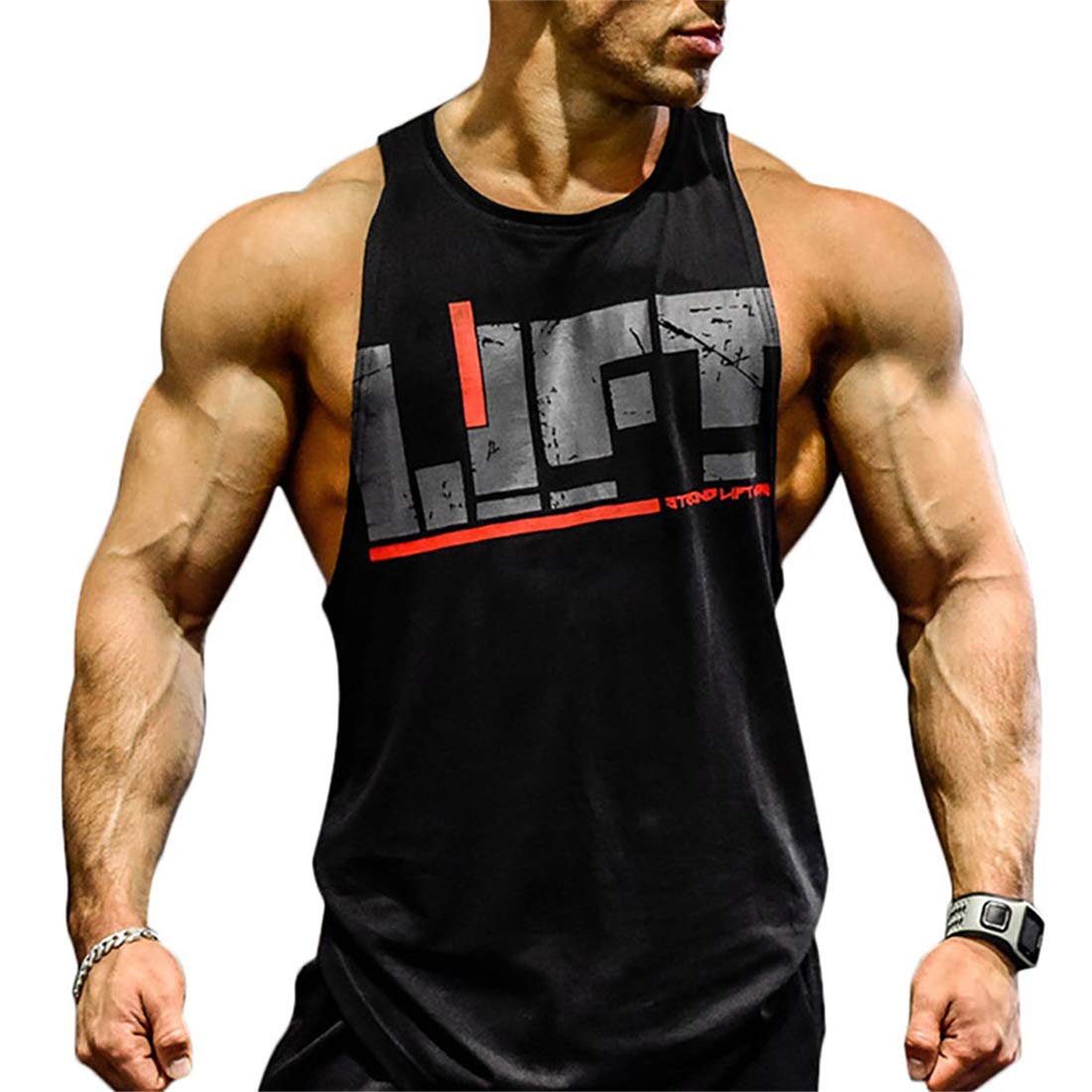 Men's Gym Tank Top - Cotton Workout Stringer Sleeveless Shirt for Bodybuilding & Weightlifting | Perfect for Gym, Fitness Training & Summer Outdoor Activities