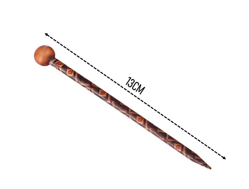 6 Pack Wooden Hair Sticks for Women & Girls - Natural Bun Updo Hair Pins, Hair Accessories for Everyday Wear, Weddings & Special Occasions