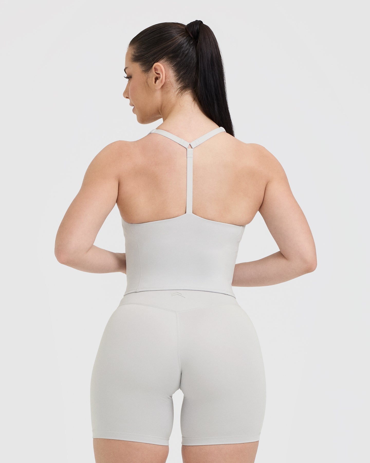 Timeless Square Neck Mid Vest for Women - Light Grey Casual Sleeveless Top | Perfect for Layering, Office Wear & Summer Outfits