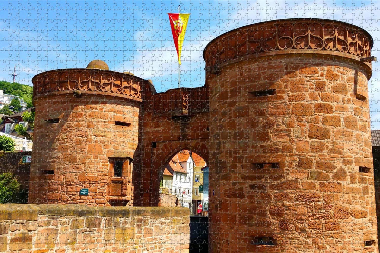1000 Piece Jigsaw Puzzle for Adults - Budingen Castle Germany Scenery, Wooden Travel Souvenir & Gift for Puzzle Lovers (Perfect for Home Decor, Family Game Night & Stress Relief)