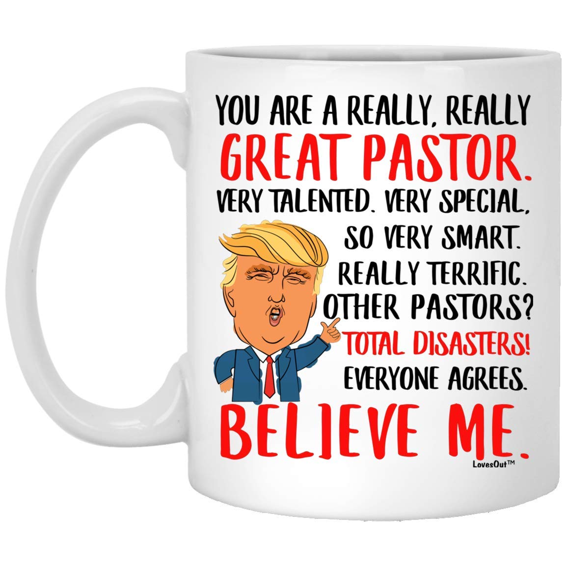 Funny Pastor Coffee Mug - 11oz White Ceramic Cup - Great Birthday Gift for Coworkers & Christmas 2024 Present - Perfect for Office Humor, Church Events & Coffee Lovers