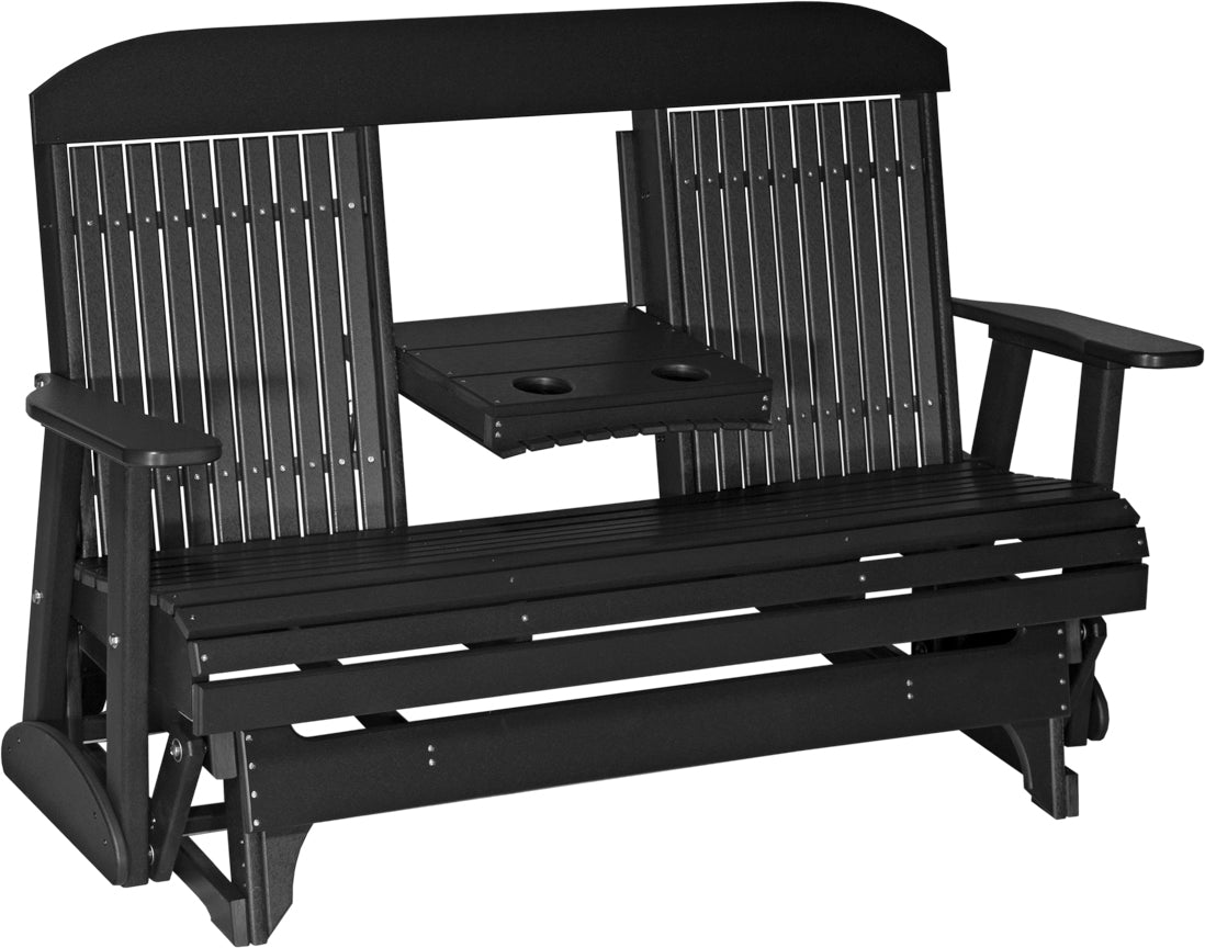 LuxCraft 5-Foot Classic Glider Rocking Chair - Perfect for Nursery, Bedroom, or Porch Relaxation | Comfortable & Stylish Seating for Parents & Seniors