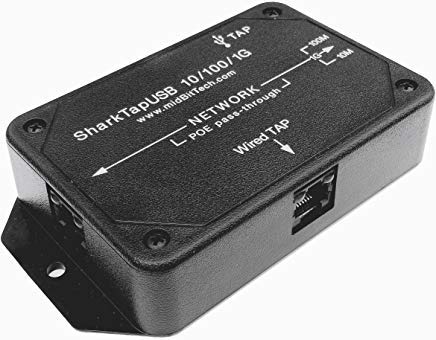 SharkTap USB Ethernet Sniffer - High Speed Network Traffic Analyzer | Packet Capture Tool for IT Professionals | Perfect for Cybersecurity Testing & Network Troubleshooting