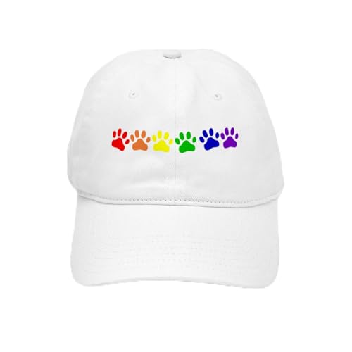 White - Rainbow Paws Cap
