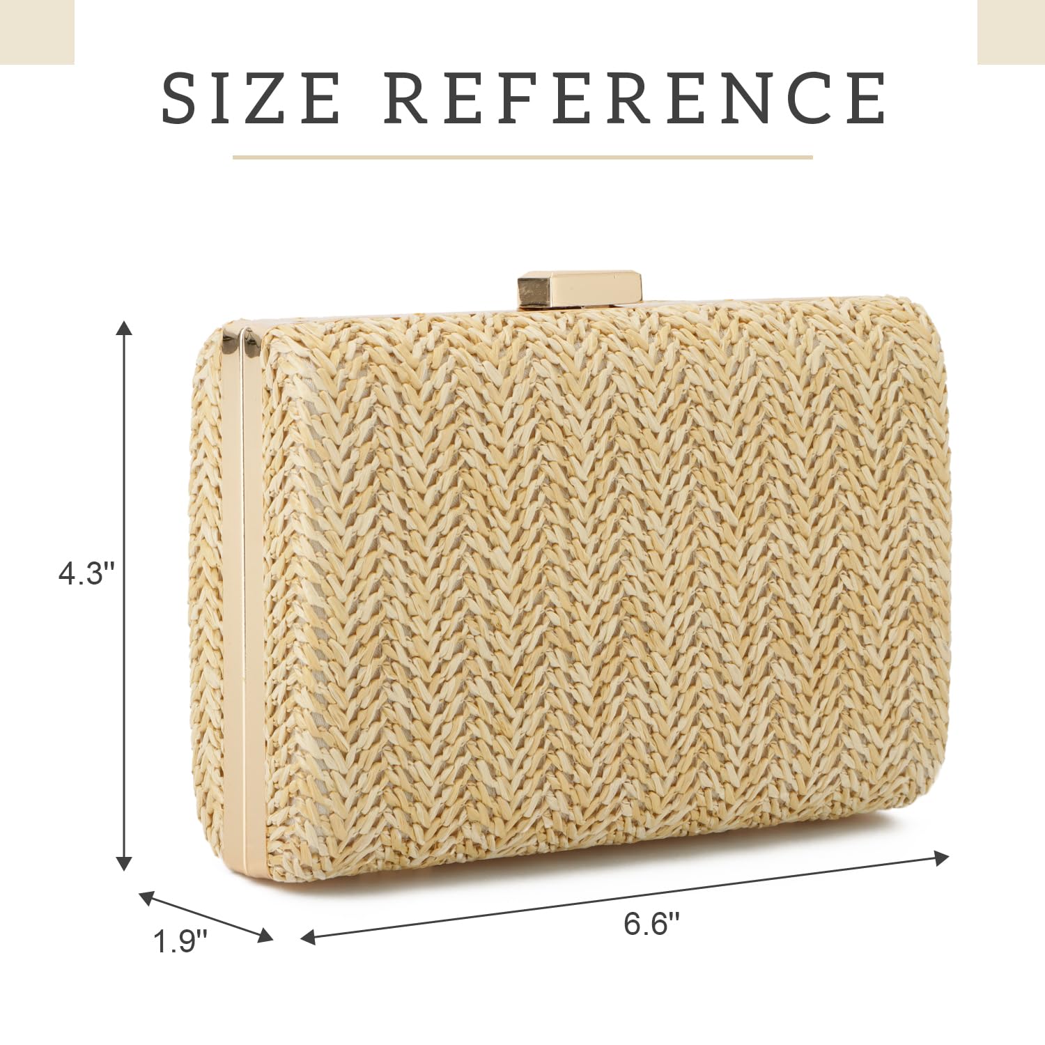 Stylish Straw Clutch Purses for Women - Woven Raffia Crossbody Bag, Summer Beach Evening Handbag | Perfect for Vacation, Wedding, and Outdoor Events