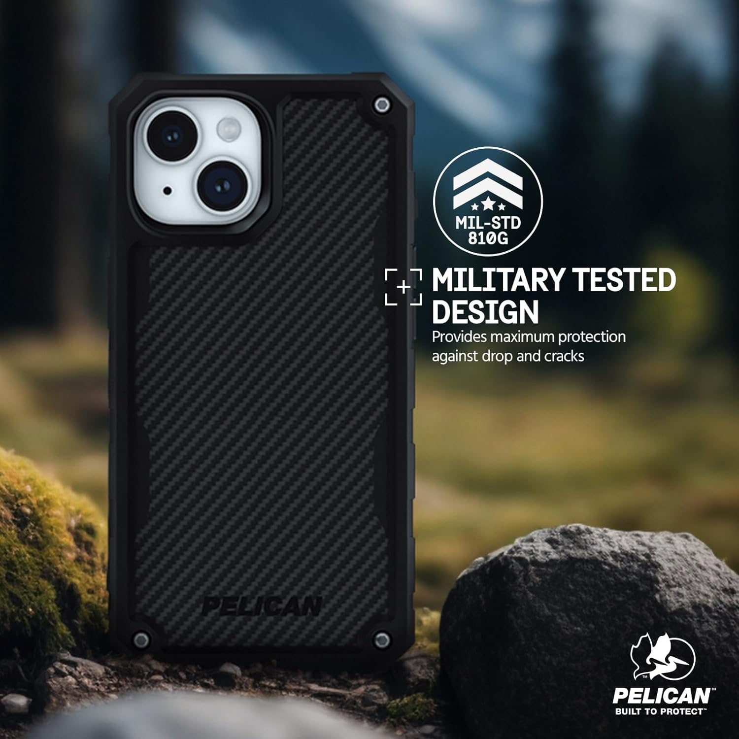 Pelican Shield Series Military-Grade Rugged Case for iPhone 15/14/13 (6.1