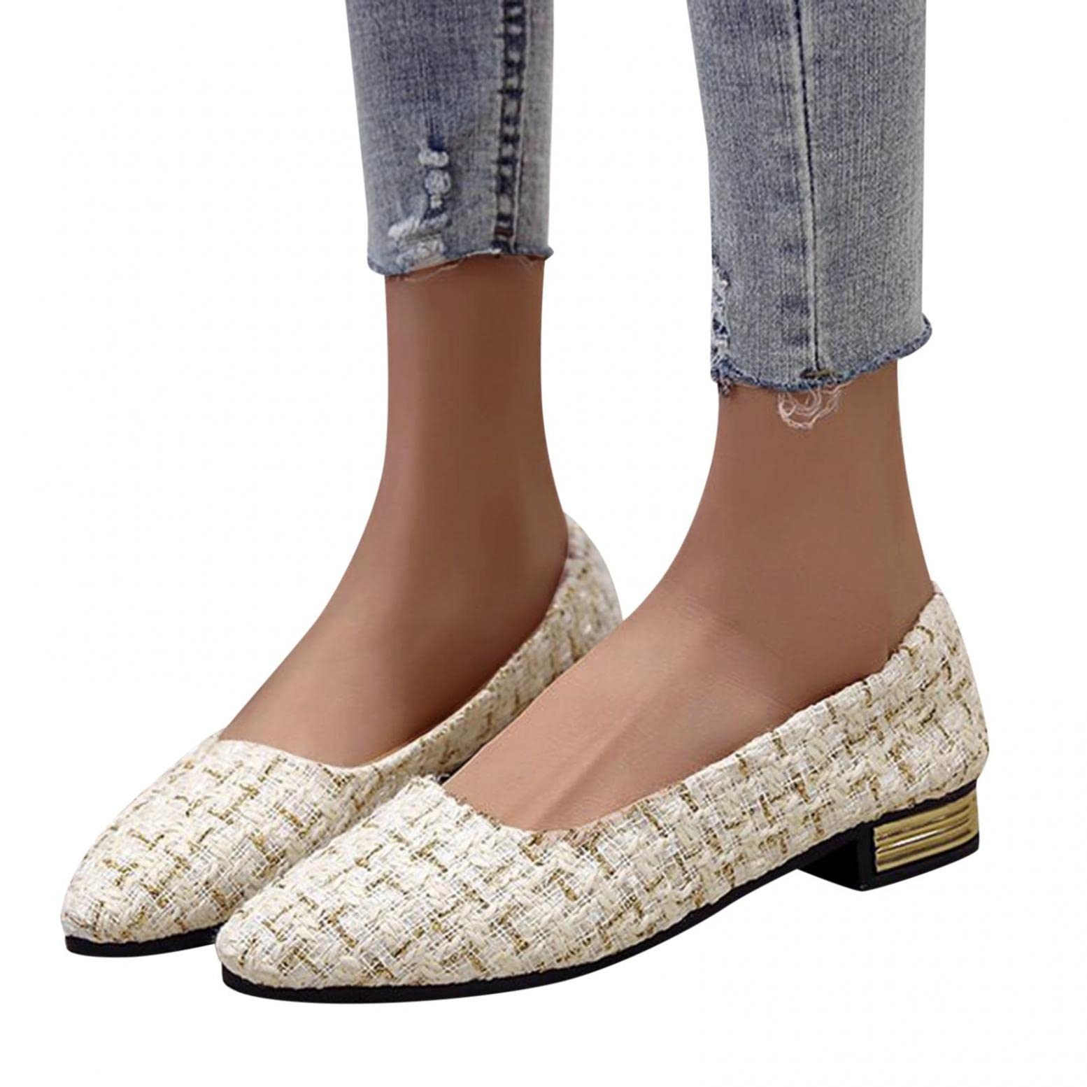 Women's Breathable Slip-On Mules & Ballet Flats - Wide Width Comfortable Summer Clogs for Travel, Wedding & Party | Casual Walking Shoes for Everyday Wear